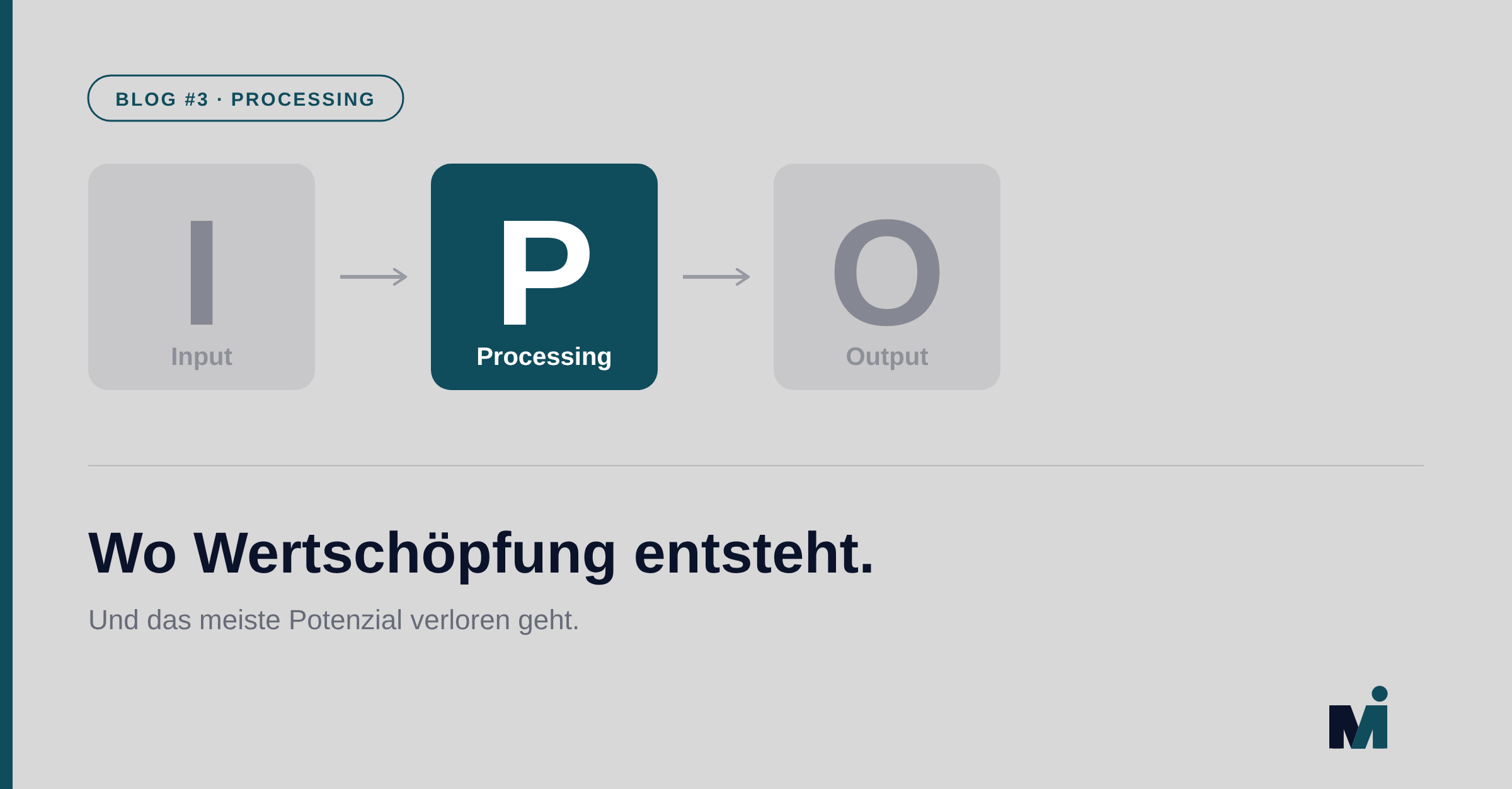 Processing: wo Wertschöpfung entsteht